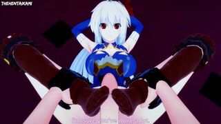 Eleonora from Lord Marksman and Vanadis Gives You A Footjob Hentai POV - porn video