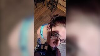 White Slut Wife Doing What She Loves Best Sucking Big Black Cock BBC - porn video