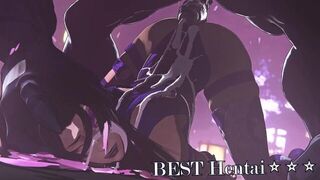 Psylocke fucks hard with Venom Marvel - porn video
