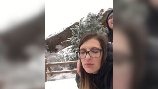 Red rocks Denver Colorado homemade amateur fucking on mountain - porn video