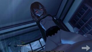 My stepsister turned into a demon craving a big cock during Halloween - porn video