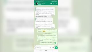 Mensajes de Whatsapp me la Cojo a Escondidas - porn video